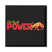 Pit Bull Power! Fridge Magnet