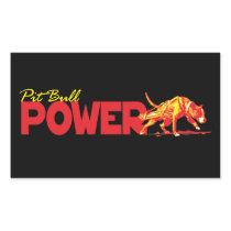 Pit Bull Power! Rectangle Stickers