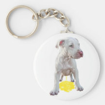 Pit Bull Puppy Piddles OOPS Key Chain