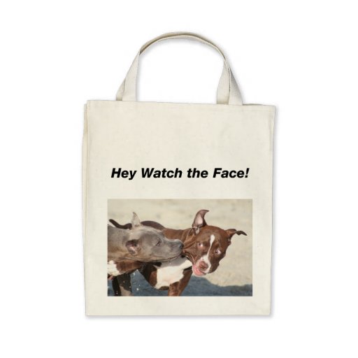 Pit Bull Puppys at Play Canvas Bag