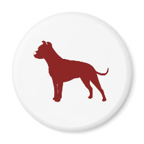 Pit Bull (Red) magnets by purelypups Pit Bull (Red) magnets