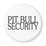 Pit Bull Security Refrigerator Magnets Pit Bull Security Refrigerator Magnets