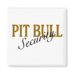 Pit Bull Security Refrigerator Magnets Pit Bull Security Refrigerator Magnets
