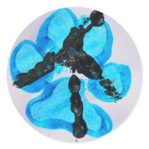 pit bull sharky peace sign stickers