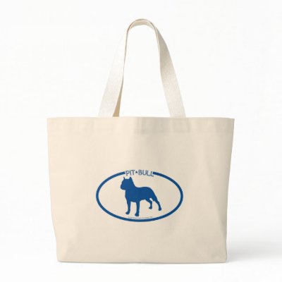 Pit Bull Silhouette Bag by dogsilhouettes