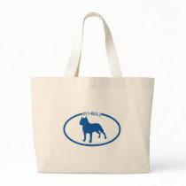 Pit Bull Silhouette Bag by dogsilhouettes Pit Bull Silhouette Bag