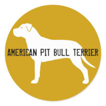 Pit Bull Silhouette Stickers