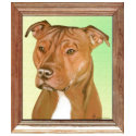 Pit Bull Terrier Painting t-shirts by LisaCharltonArt Pit Bull Terrier Painting t-shirts