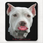 Pit Bull with Lipstick Mousepad