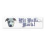 Pit Bulls Rock! Bumpersticker Bumper Sticker