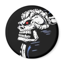Pit Pass Skull Magnet