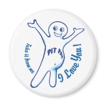 Pit Pat the Pansexual Spokesthing magnets by bhaughey Pit Pat the Pansexual Spokesthing magnets