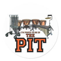 Pit Pride Round Stickers