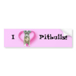 Pitbul puppy bumper sticker