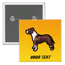 Pitbull amarillo pin