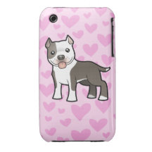Pitbull / American Staffordshire Terrier Love iPhone 3 Case