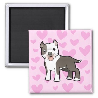 Pitbull Puppy Love Magnet