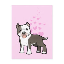 Pitbull / American Staffordshire Terrier Love Post Card