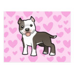Pitbull / American Staffordshire Terrier Love Post Card