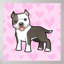 Pitbull / American Staffordshire Terrier Love Posters