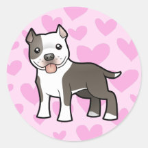 Pitbull / American Staffordshire Terrier Love Sticker