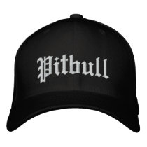 pitbull cap exclusive embroidered baseball cap