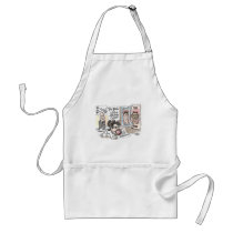 Pitbull Cartoon Aprons