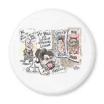 Pitbull Cartoon Fridge Magnet
