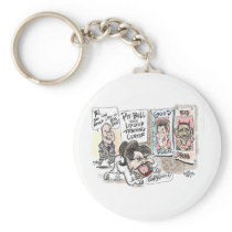 Pitbull Cartoon Key Chain