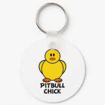 Pitbull Chick keychains