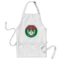 Pitbull Christmas aprons