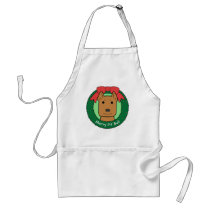 Pitbull Christmas aprons by dogcartoons Pitbull Christmas aprons