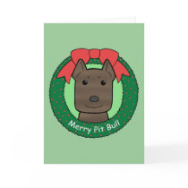 Pitbull Christmas cards
