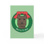 Pitbull Christmas Cards