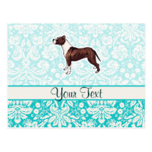 Pitbull; Cute Post Card
