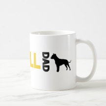 Pitbull Dad Coffee Mugs