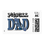 Pitbull DAD Postage Stamp