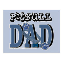 Pitbull DAD Postcards