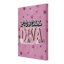 Pitbull DIVA Canvas Print