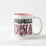 Pitbull DIVA Coffee Mugs