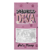 Pitbull DIVA Customized Photo Card