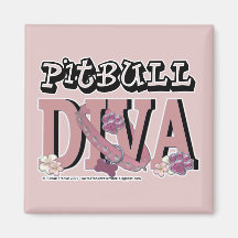 Pitbull DIVA Fridge Magnets