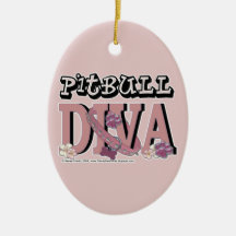 Pitbull DIVA Ornament