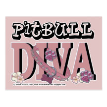 Pitbull DIVA Post Card