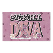 Pitbull DIVA Rectangle Stickers