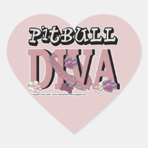 Pitbull DIVA Stickers