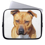 Pitbull dog laptop sleeve