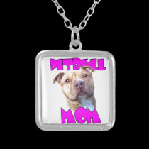 Pitbull dog Mom necklaces