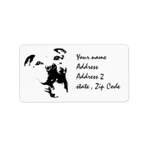 Pitbull Dog Personalized Address Labels