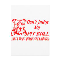 PITBULL DON'T JUDGE POST CARDS